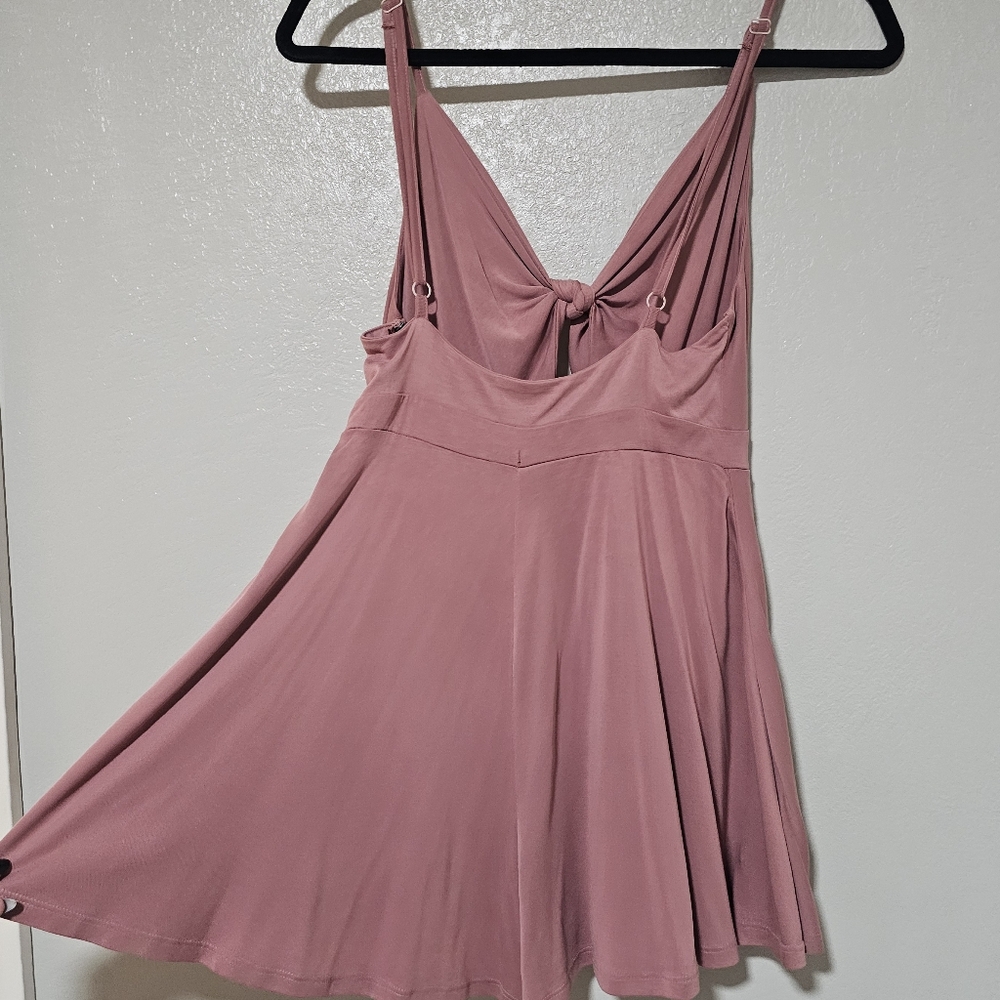 Urban Outfitters Pink Tie-Front Romper - Picture 3 of 4